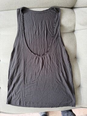 Joah Brown Black Scoop Neck Tank